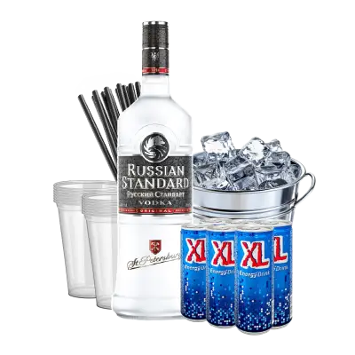 רוסקי + קרח + 6 XL + כוסות + קשים