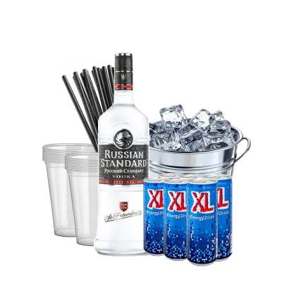 רוסקי + קרח + 6 XL + כוסות + קשים