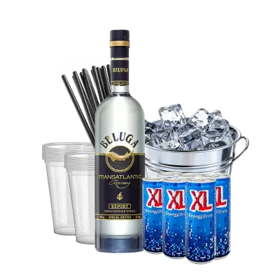 בלוגה טראנסאטלנטיק + קרח + 6 XL + כוסות + קשים