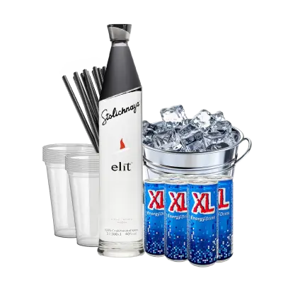 סטולי עלית + קרח + 6 XL + כוסות + קשים