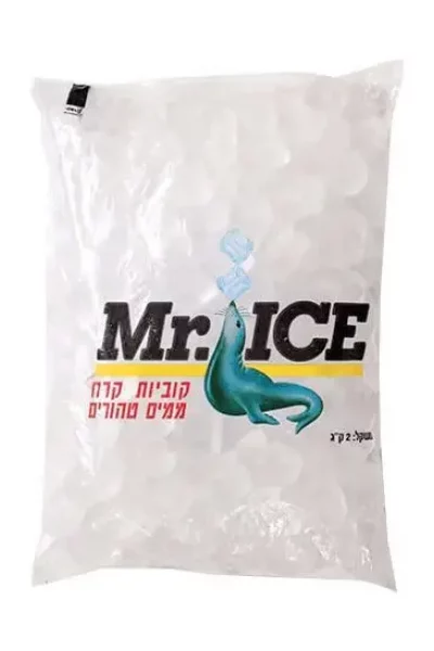 שקית קרח מיסטר אייס 2 ק״ג