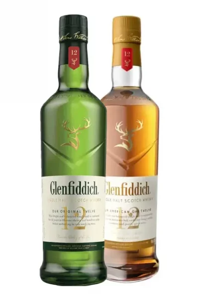 גלנפידיך אמריקן אוק  12 שנים+ גלנפידיך 12 חביות עץ אלון