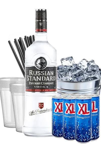 רוסקי + קרח + 6 XL + כוסות + קשים